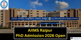 AIIMS Raipur PhD Admission 2026 Open
